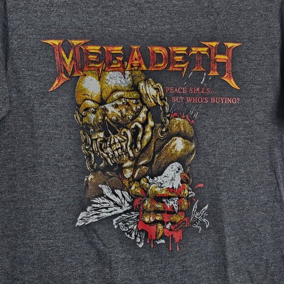 Men's Graphic Short sleeved T-Shirt Megadeth 'Peace Sells, But Who's Buying", M - Picture 12 of 12